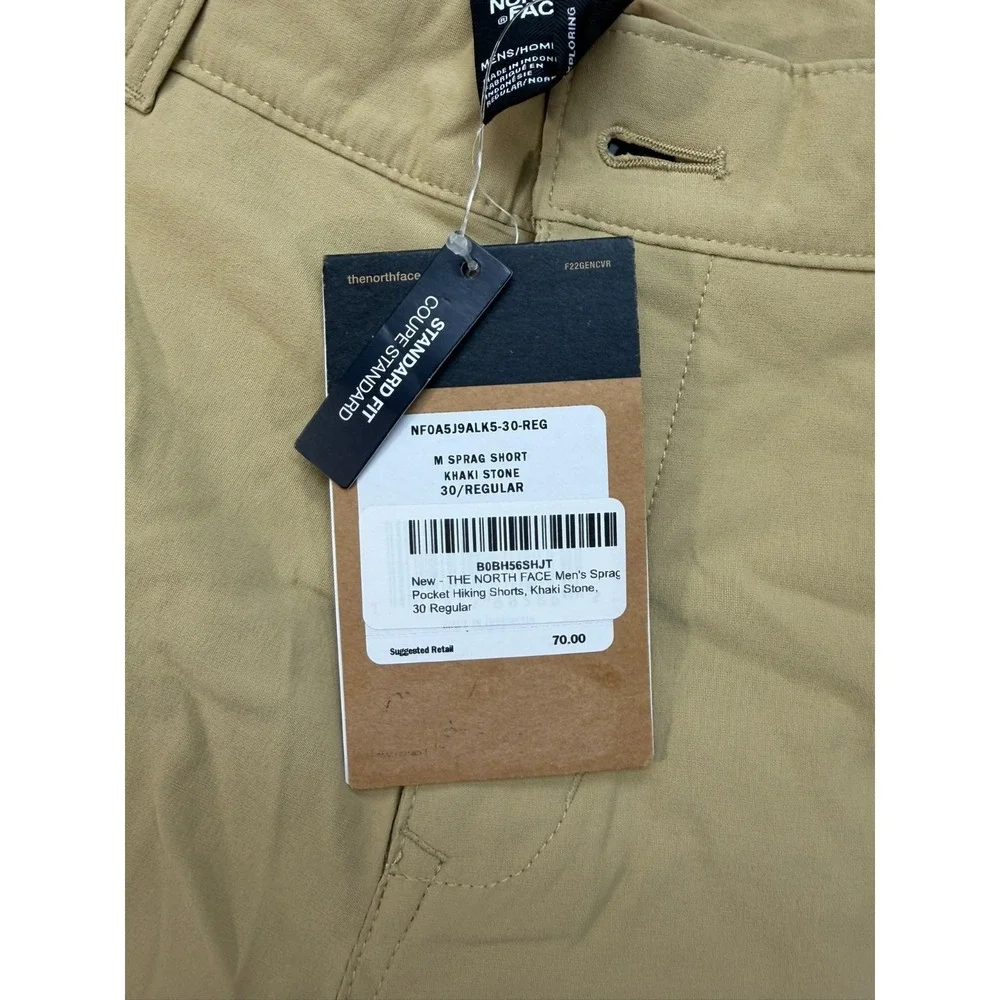 NWT The North Face Men Sprag Khaki‎ Shorts Size 30 Reg